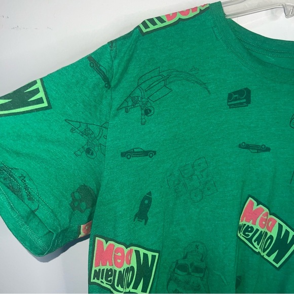 Mountain Dew Men’s All Over Print Graphic T-Shirt Green Size XL - Picture 7 of 7